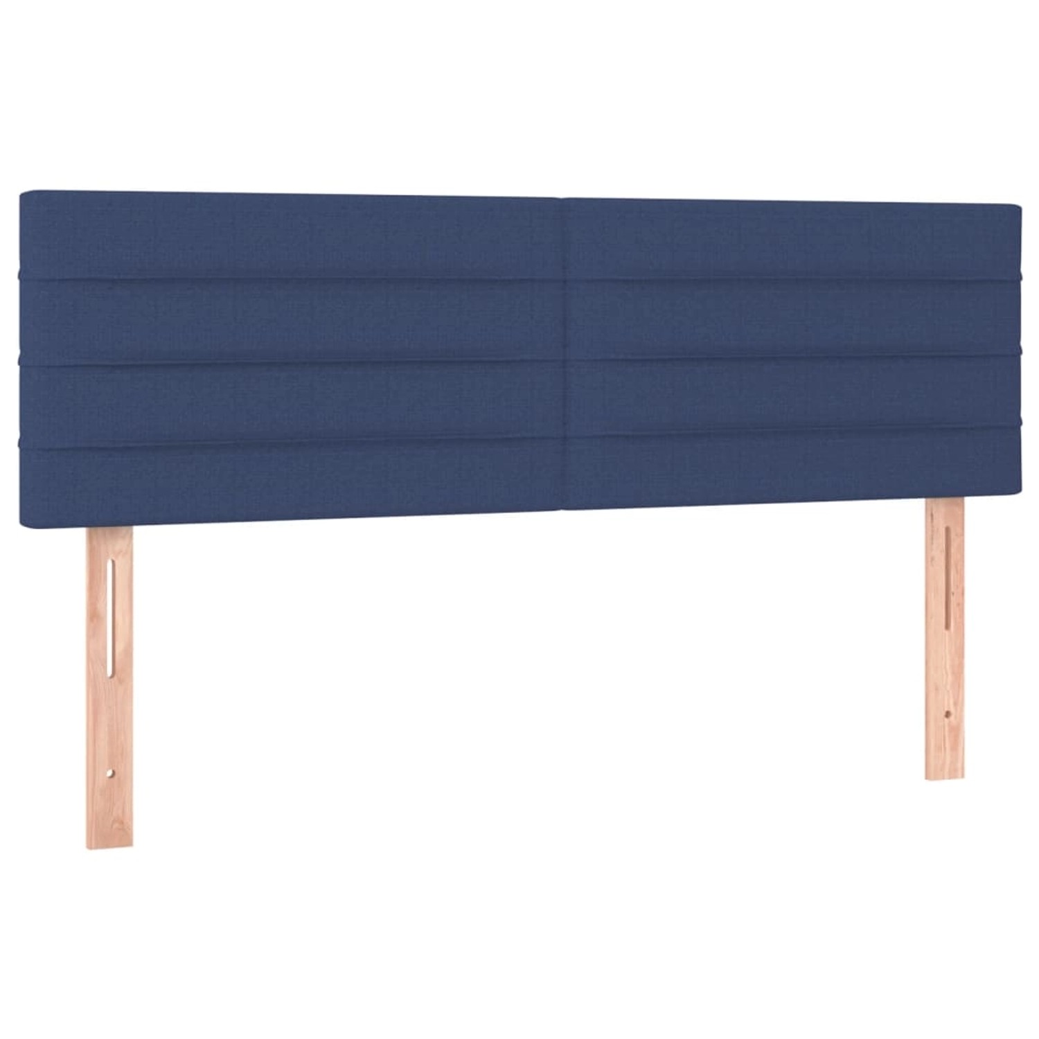 vidaXL LED Kopfteil Blau 144x5x78/88 cm Stoff 3121756