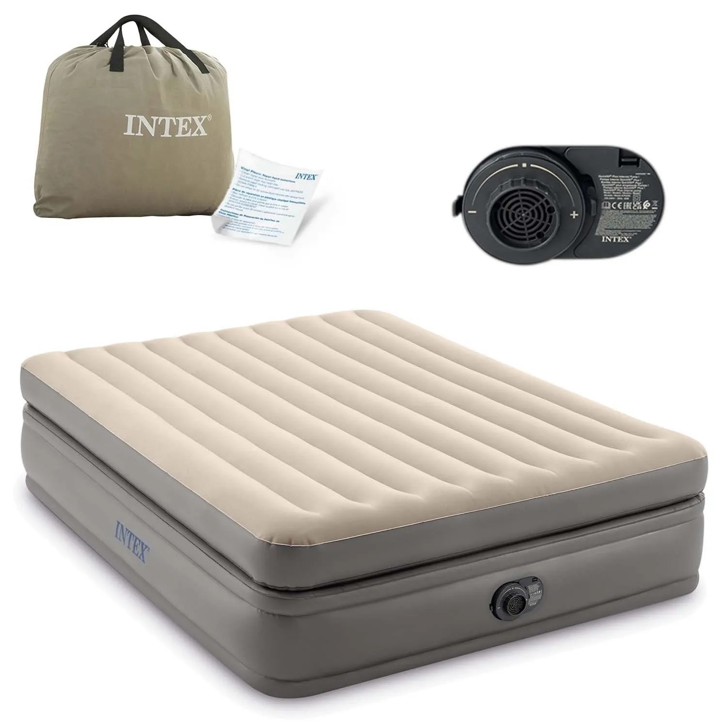 Intex Aufblasbare Matratze 203X152X51 Cm Mit Integrierter Elektrischer Pumpe 64164Nd