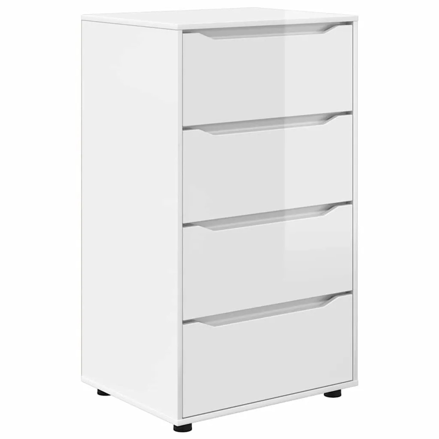 vidaXL Stauraumschränke 2 Stk Hochglanz Weiß 60 x 48 x 105 cm 3406239