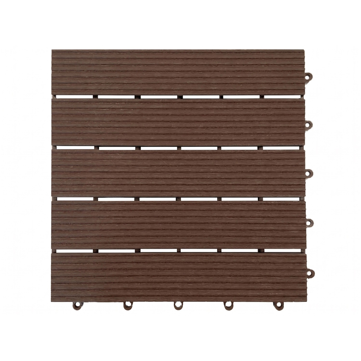 Outgarden Terrassenfliese 30x30 aus Kunststoff Braun