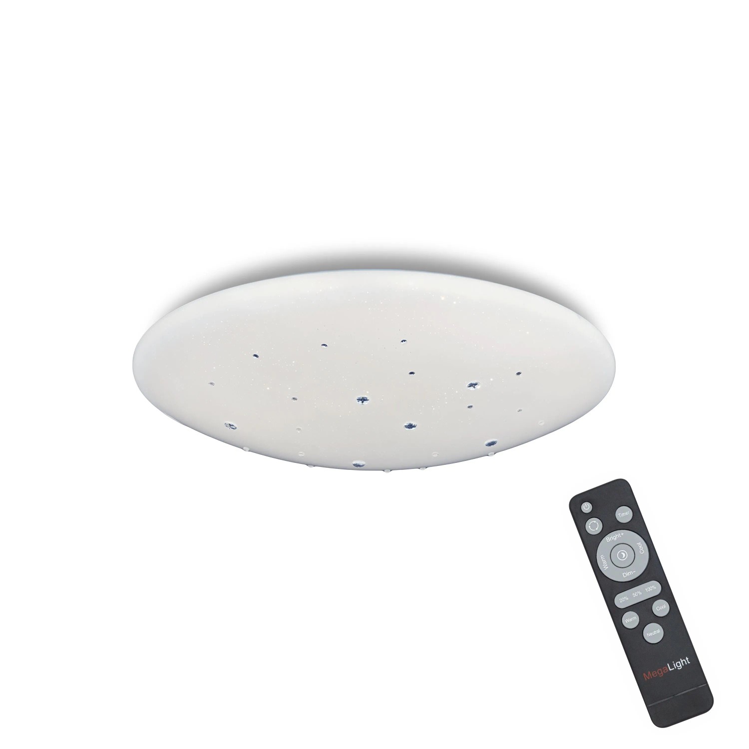 MegaLight Shining Diamond 24 W LED-Deckenleuchte inkl. Fernbedienung 827-860