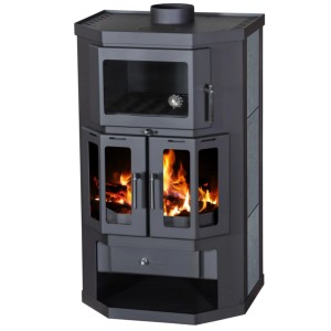 Victoria Kaminofen Taro 2FS Speckstein mit Backfach und 9,51 kW