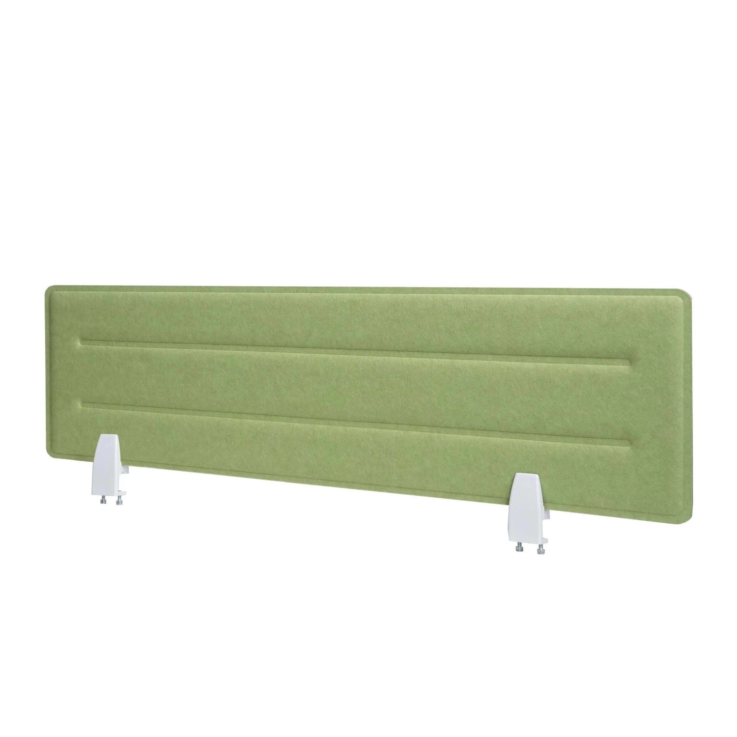 Mcw Tischtrennwand G76 Schallschutz Stoff/Textil Mit Prägung 100x30cm Grün