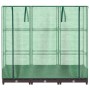 vidaXL Hochbeet mit Gewächshaus-Aufsatz Rattan-Optik 120x40x123 cm 4015797_4