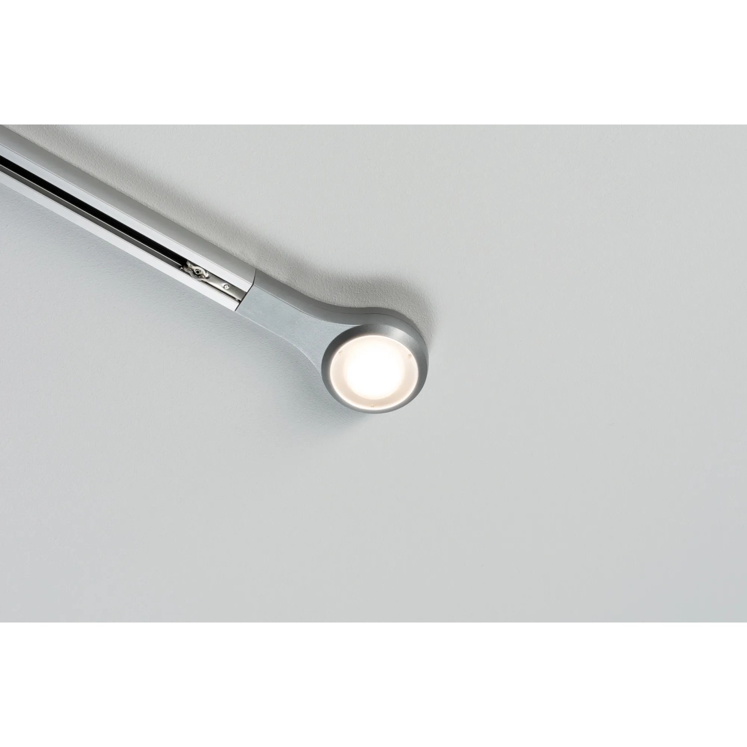 Paulmann URail LED-Endkappe in Chrom matt für Schienensysteme, leuchtend.