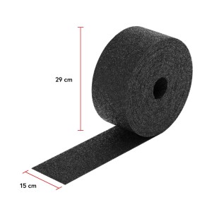 Rolle Bauheld Terrassenpads, 20 m x 150 mm, 3 mm, aus Gummigranulat für Trittschalldämmung.