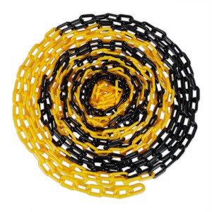Relaxdays Absperrkette Kunststoff Schwarz Gelb Wetterfest 50 m 2,6 kg