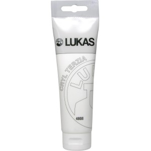 Tube Lukas Cryl Terzia Acrylfarbe Studien-Qualität, 125ml, Titanweiß.