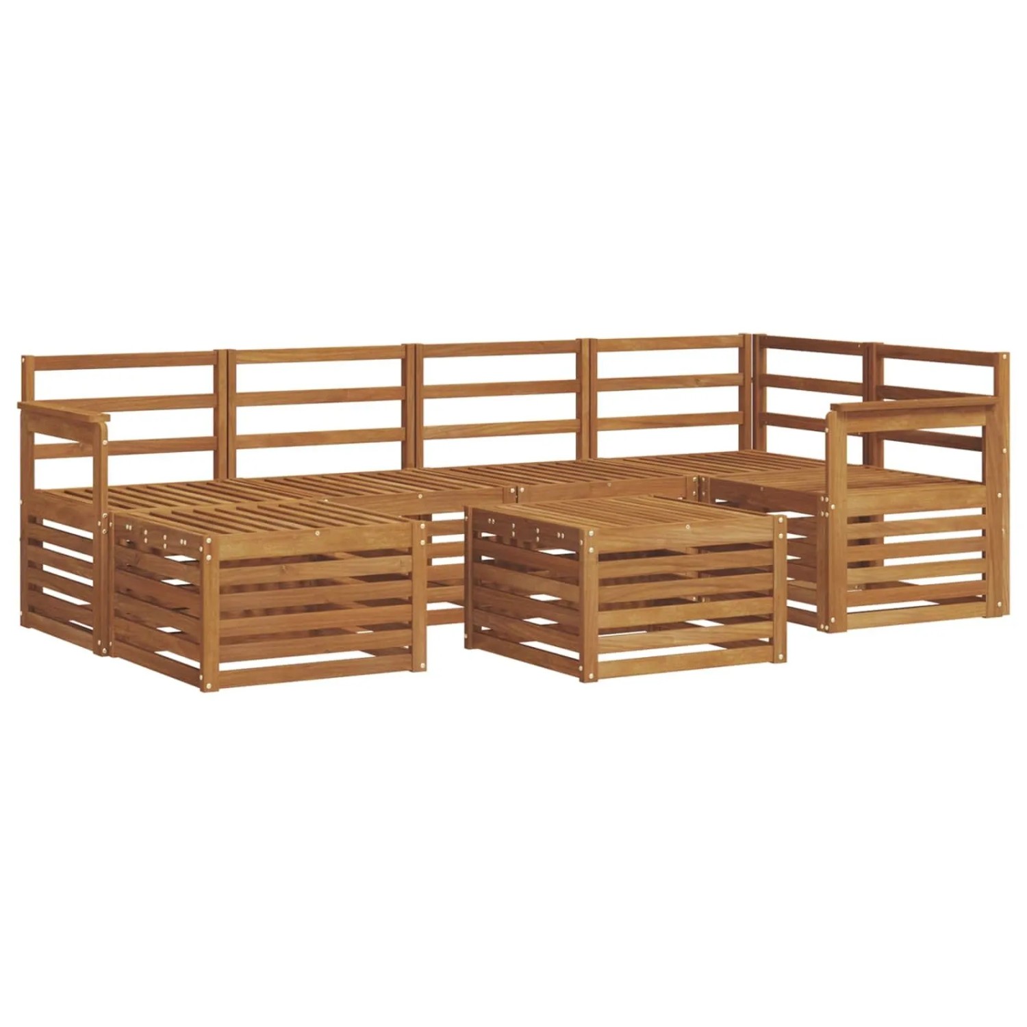 vidaXL Sofagarnituren Natur Massivholz Akazie 3375114