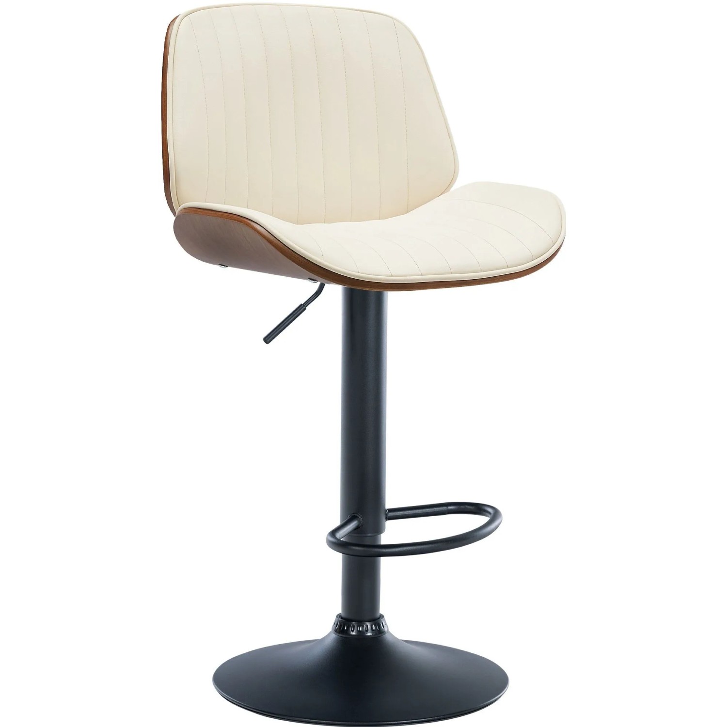 Clp Barhocker Nova Kunstleder Walnuss/Creme