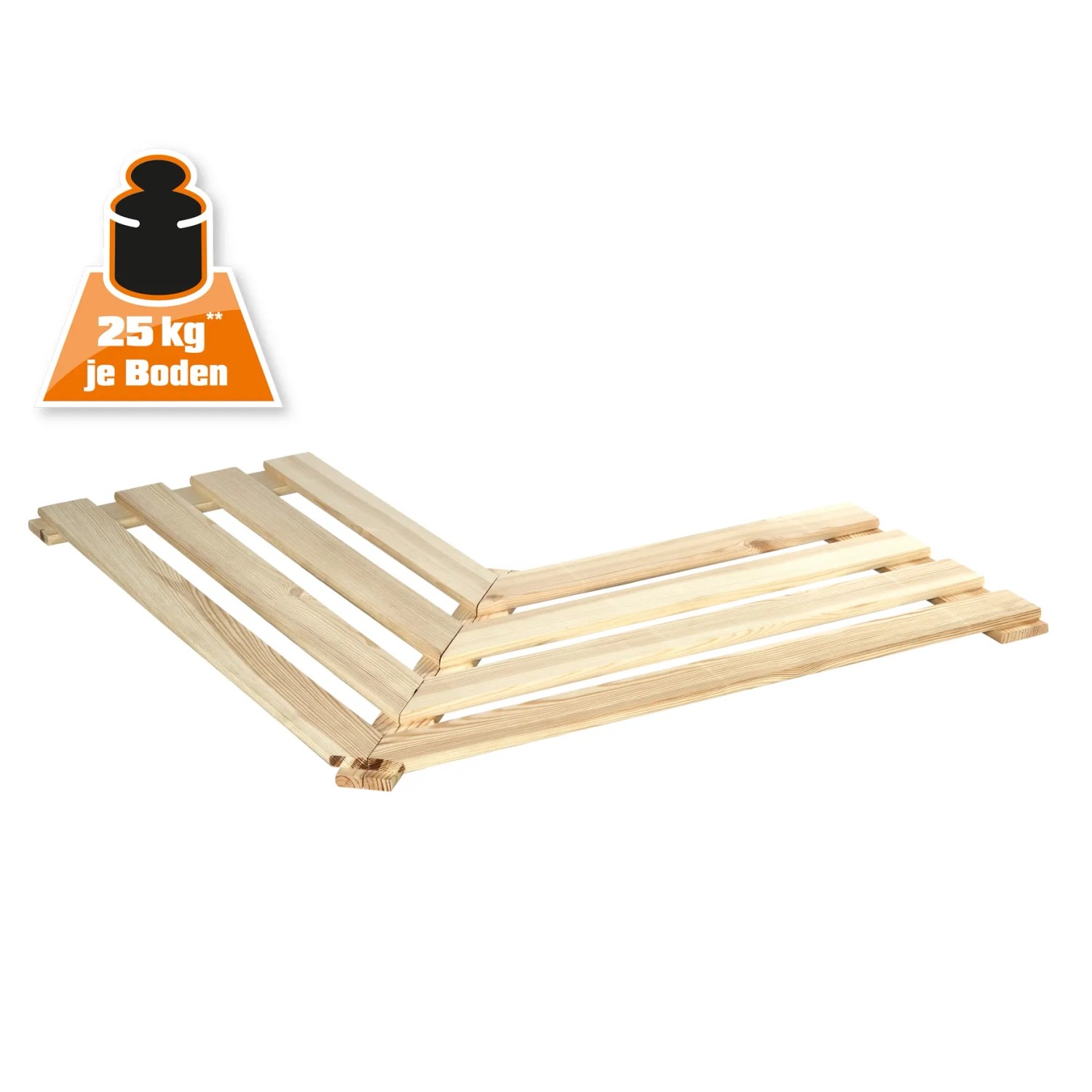 OBI Holz-Eckregalboden, Nadelholz, 36x80cm, für Regale. Belastbar bis 25kg.