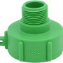 Grüner IBC Adapter 33,3 mm (G 1) AG für Regentonnen und Wasserzapfstellen.