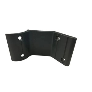 Handlaufkonsole, Aluminium, Anthrazit, 2er Set, Zubehör für Treppengeländer.