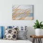 Bricoflor Leinwandbild mit Dünengras, Strandmotiv in Hellblau und Beige, 70x50 cm.
