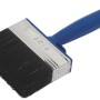 LUX Flächenstreicher 100 mm für Lacke mit blauem Griff und dunklen Borsten.