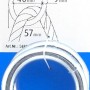 Conacord Schaukelring aus Stahl, 9 mm Durchmesser, für Edelstahl-Beschläge.