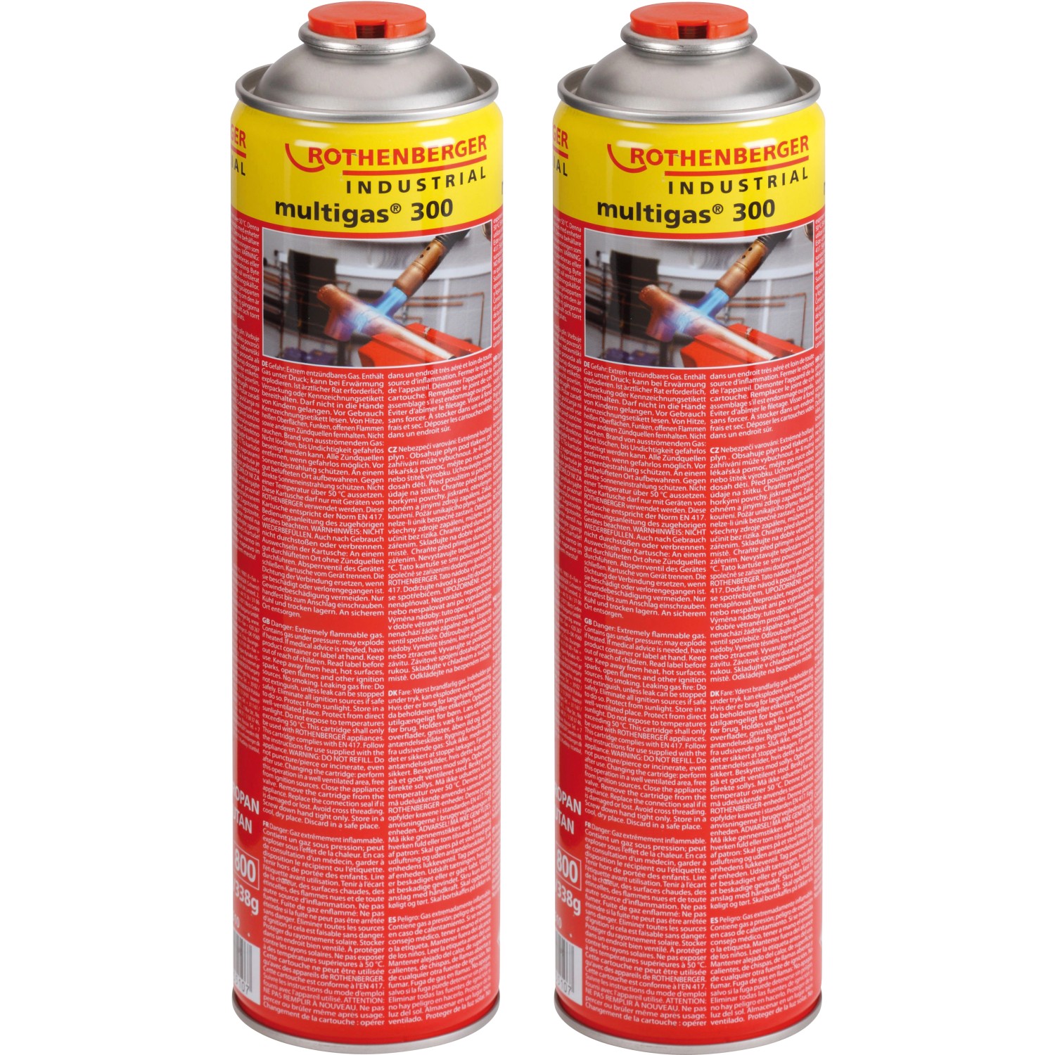 Rothenberger Multigas 300 2er-Pack