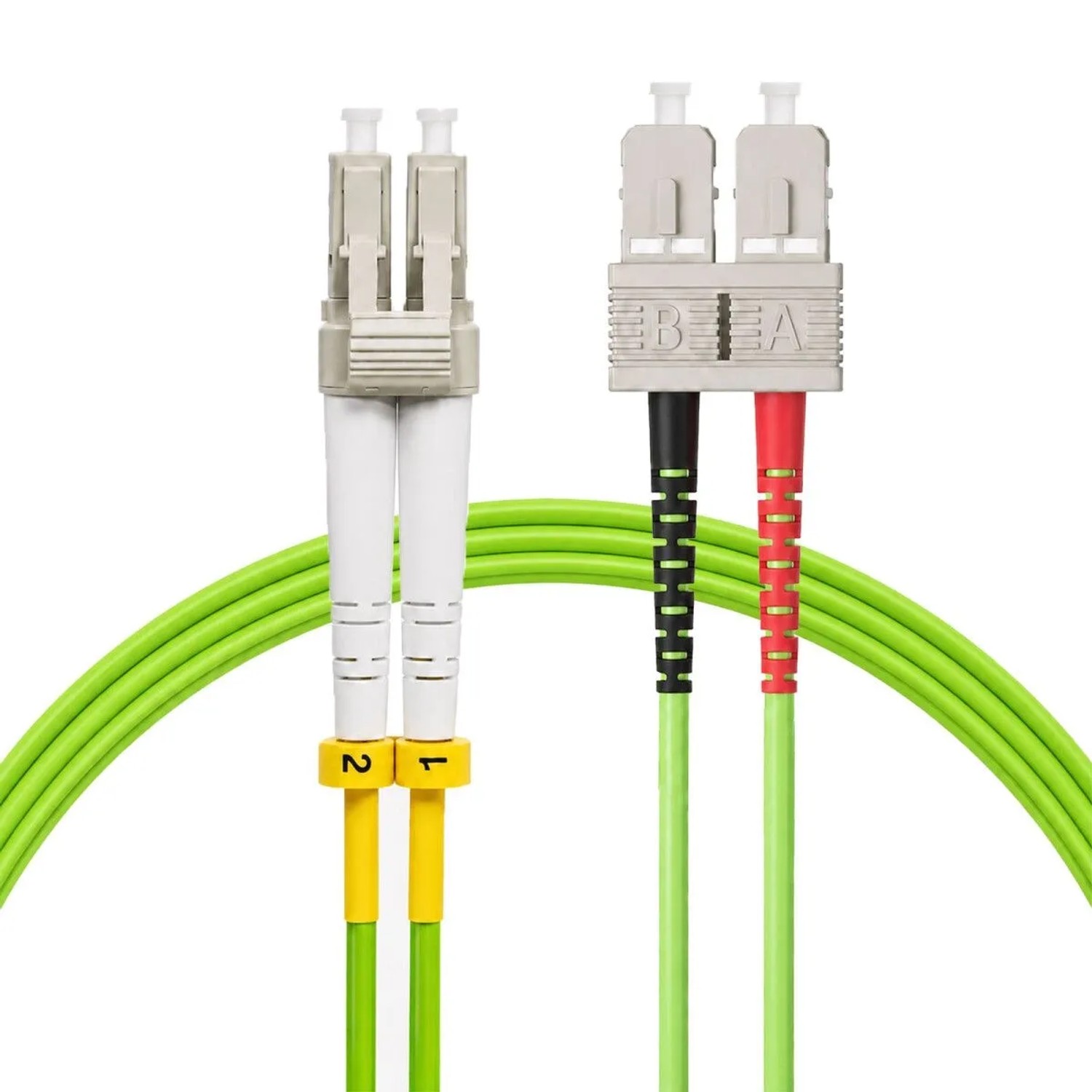 hb-digital Lichtwellenleiter Patchkabel OM5 LC-SC Duplex Multimode 3m