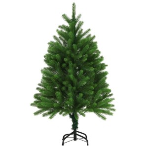 Grüner, künstlicher vidaXL Weihnachtsbaum mit naturgetreuen Nadeln, 120 cm hoch.