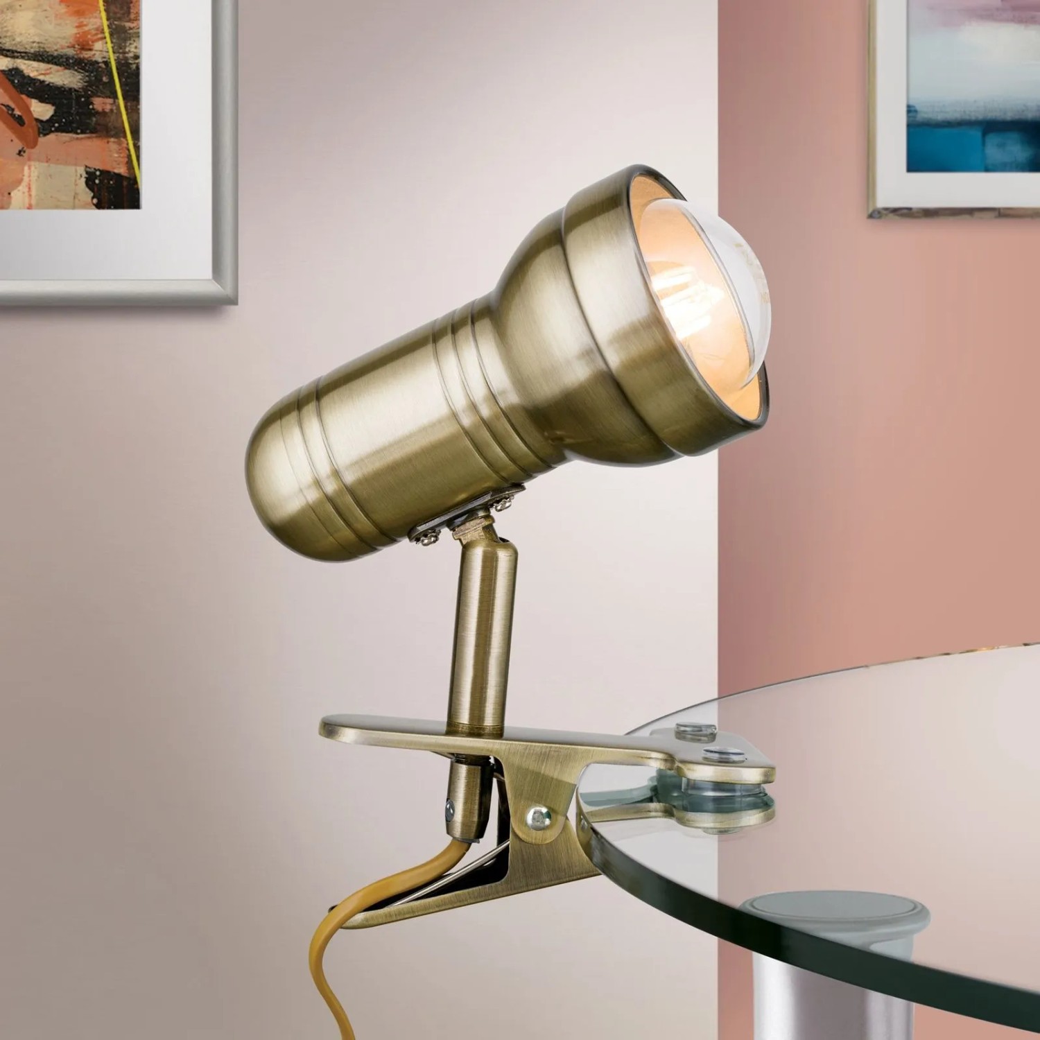 Orion Leuchten Klemmleuchte Wilhelm 1 x E27 Antik_5