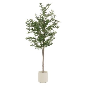 ML-Design Künstlicher Olivenbaum 180 cm Groß mit Früchten