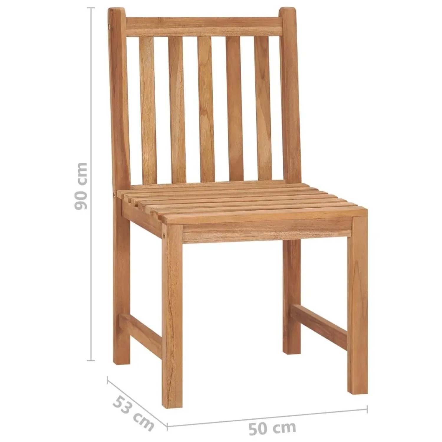 vidaXL Gartenstühle 8 Stk mit Kissen Massivholz Teak 3073153_10