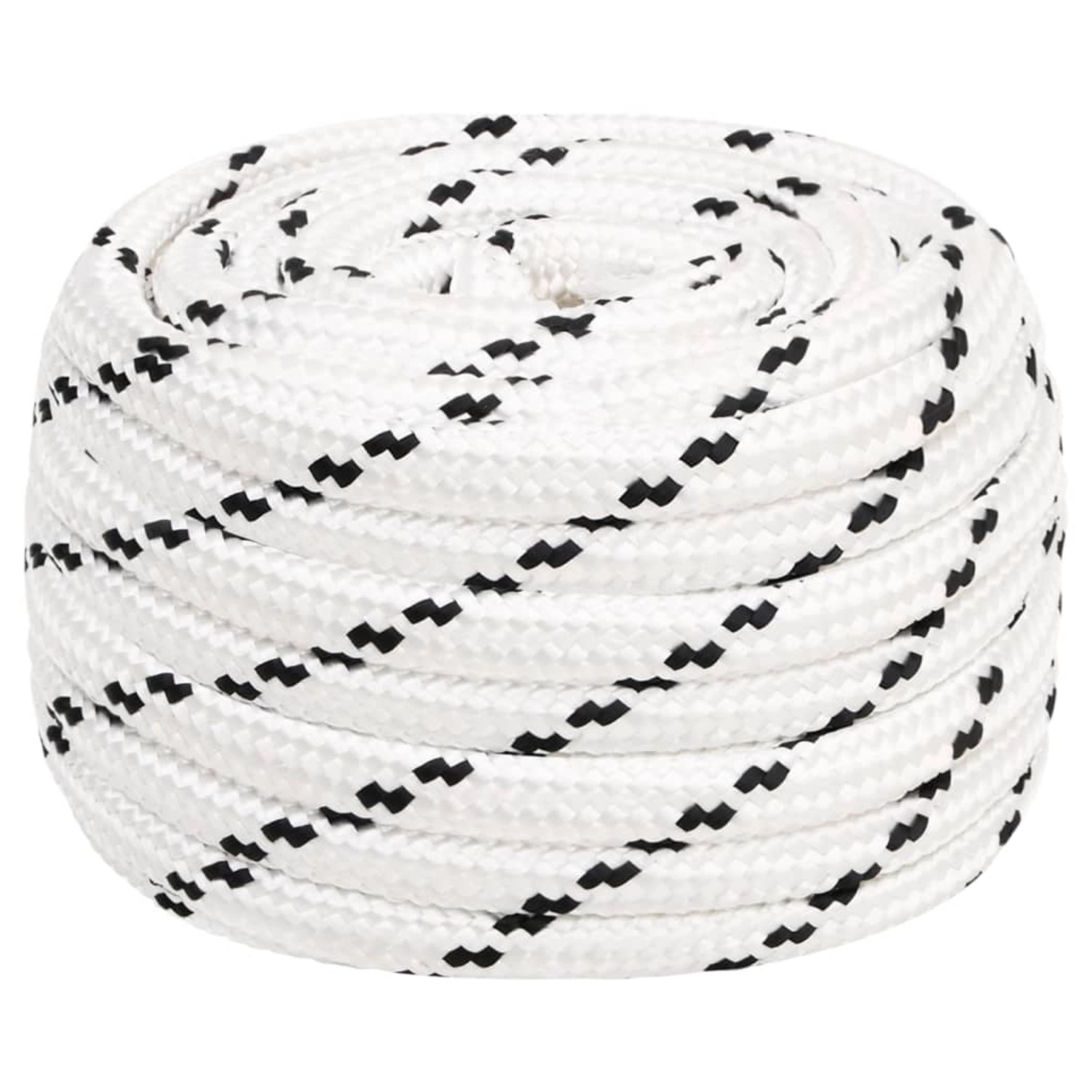 vidaXL Arbeitsseil Weiß 18 mm 50 m Polyester 152787