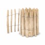 Stiltreu Staketenzaun aus Kastanie, 500x50cm, Lattenabstand 4-6cm, gerollt.