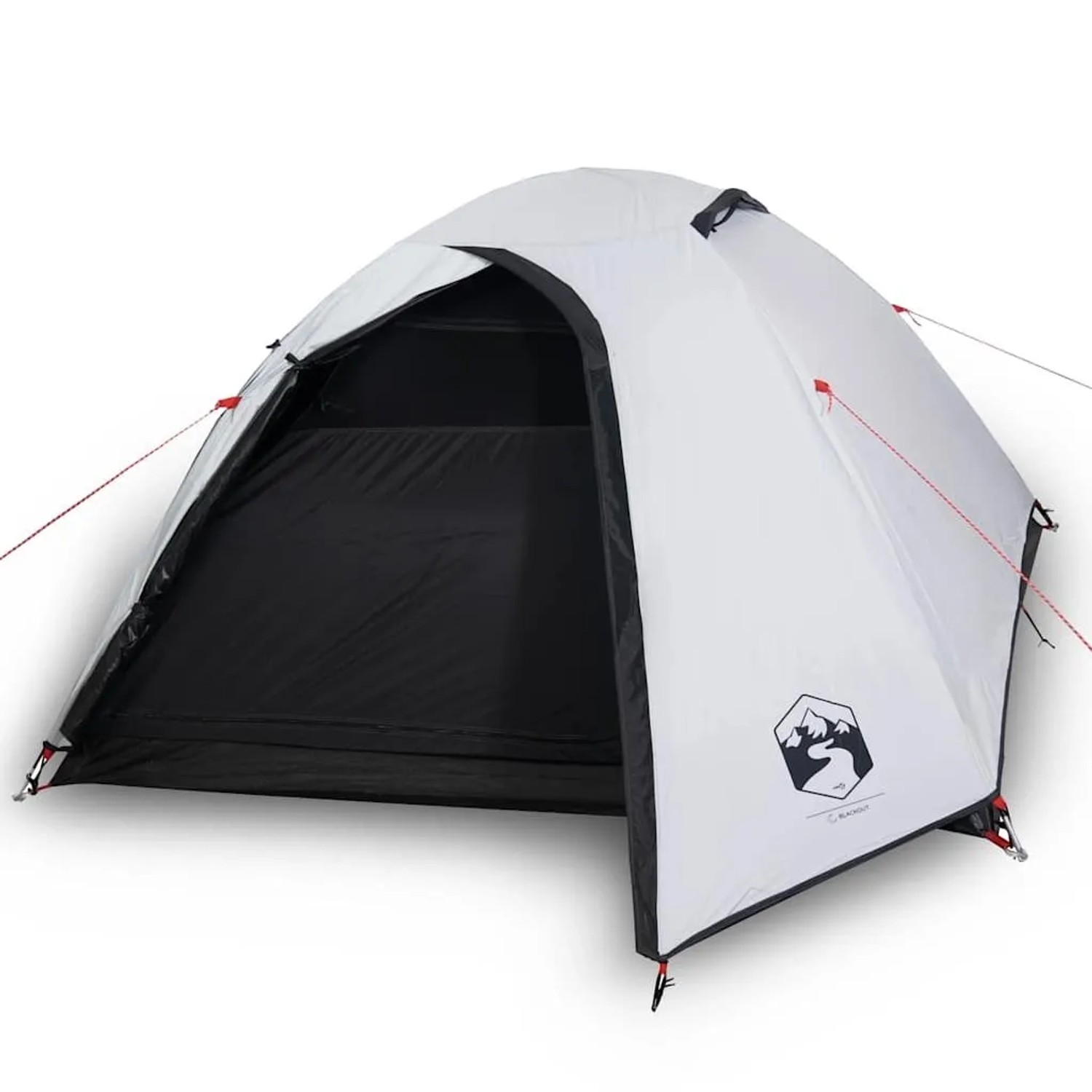 Furnicato Campingzelt Kuppel Weiß Verdunkelnd 260 X 212 X 140 Cm