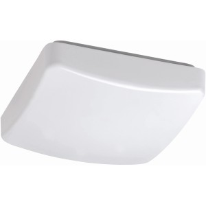 Weiße Reality LED Deckenleuchte Patz aus Kunststoff, quadratisch, für Wohnräume.