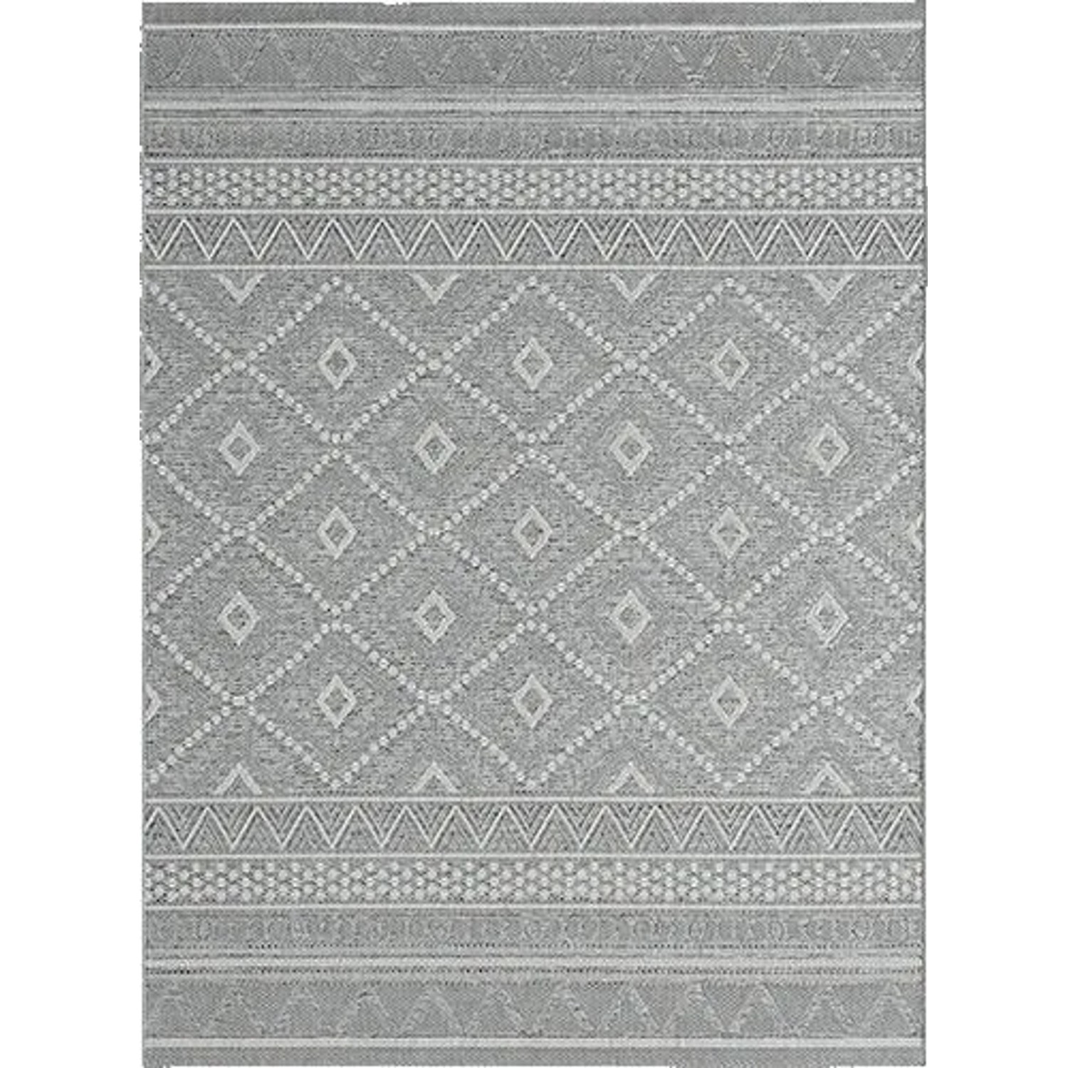 Mömax Flachwebteppich Ottawa 1 in Grau ca. 120x140cm