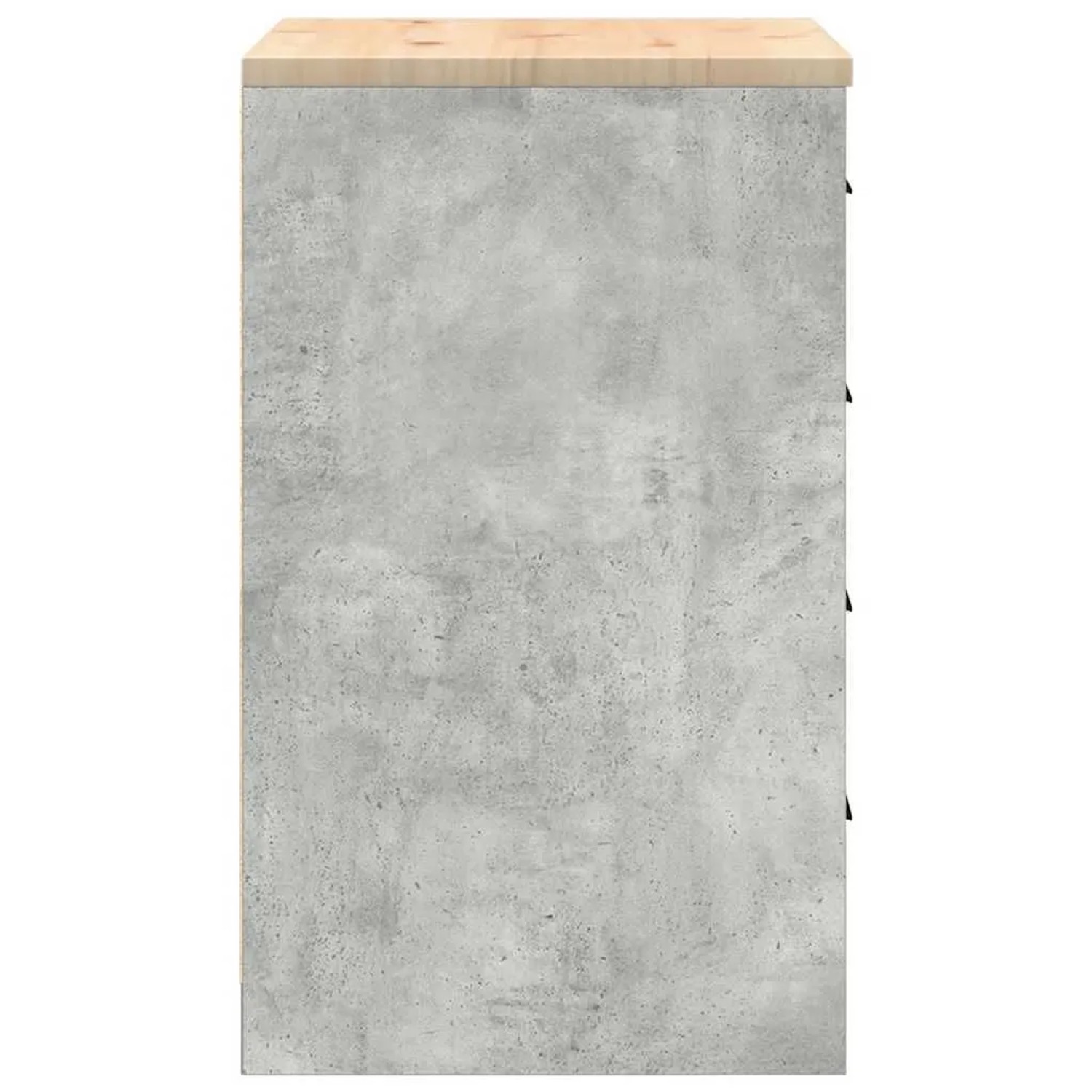 vidaXL Werkzeugschrank, Betongrau, Kiefer Massivholz, 60x51x85cm. Garagen Aufbewahrung.
