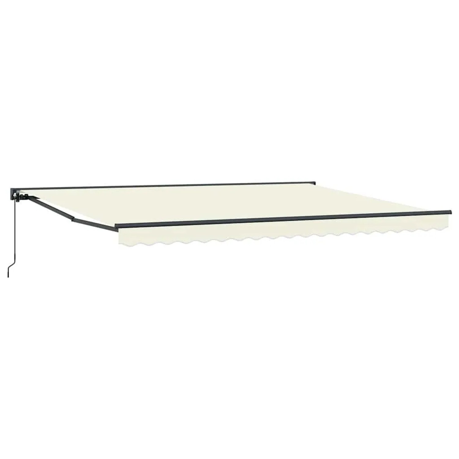 vidaXL Einziehbare Markise Creme 450 x 300 cm Polyester und Metall 3330859