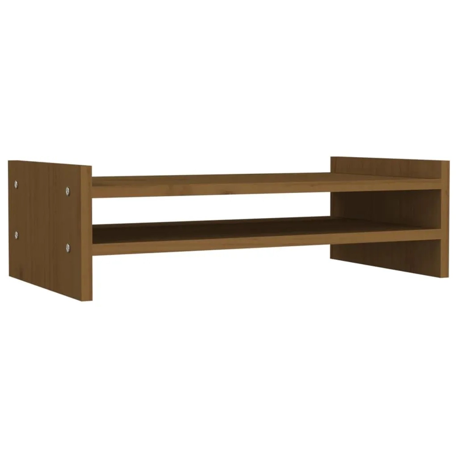 vidaXL Monitorständer Honigbraun 50x27x15 cm Massivholz Kiefer 814022