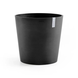 Dunkelgrauer Ecopots Pflanztopf Amsterdam, 60 cm, ideal für den Innen- und Außenbereich.