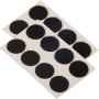 Fix-o-moll Klettpunkte, 8 Sets, schwarz, 20 mm, selbstklebend auf Bögen.