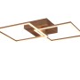 Moderne LED-Deckenleuchte Trail in Coffee, 1-flammig, mit schwenkbaren Elementen.