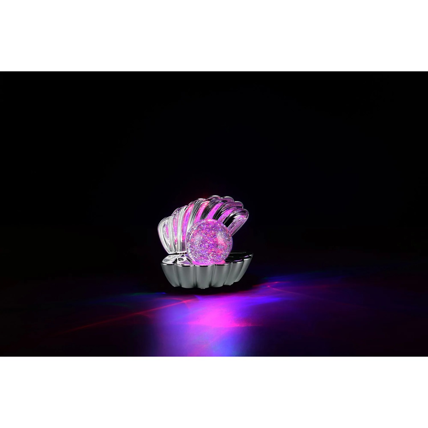 Reality LED Tischleuchte Shelly in Muschelform mit RGB Farbwechsel.
