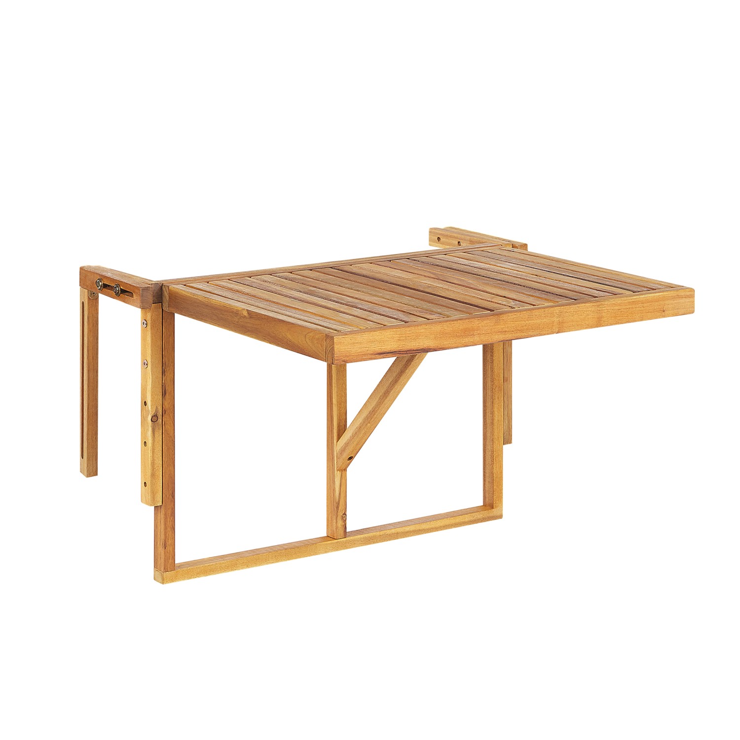 Beliani Klappbarer Tisch UDINE Heller Holzfarbton 70x69x51 günstig online kaufen