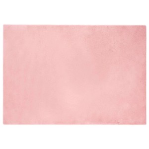 vidaXL Kunstfell Hasen Teppich Olite Rosa 140 x 200 cm Polyester 42021703
