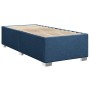 Blaues vidaXL Boxspringbett (80x200 cm) mit Lattenrost und Füßen.