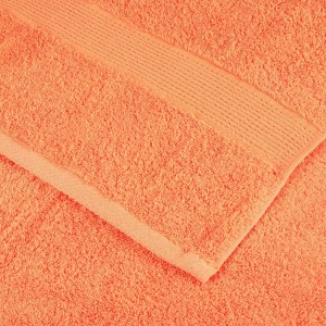 Orangefarbene Premium-Handtücher (10 Stk.) aus 100% Baumwolle, 50x100 cm, 600 g/m².