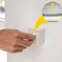 Aufputz Rollladenschalter von Schellenberg in Weiß mit Handbedienung und Detailansicht Rollladen.