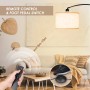 CCLIFE Stehlampe Bogenlampe LED E27 60W Höhenverstellbar 165cm-175cm Beige_5