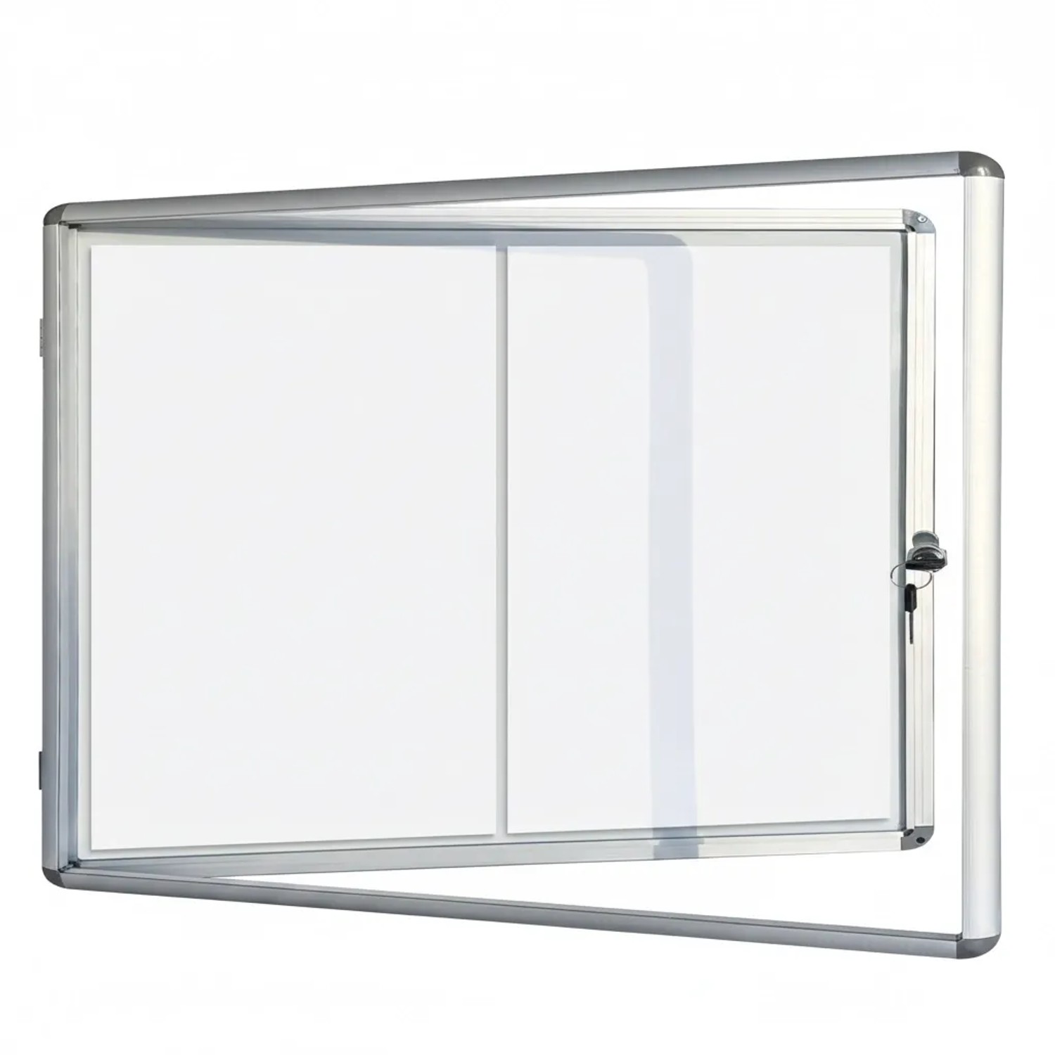 Floordirekt Schaukasten Premium Acrylglas Magnetisch Beschreibbar Alu-Rahmen 2 x A4