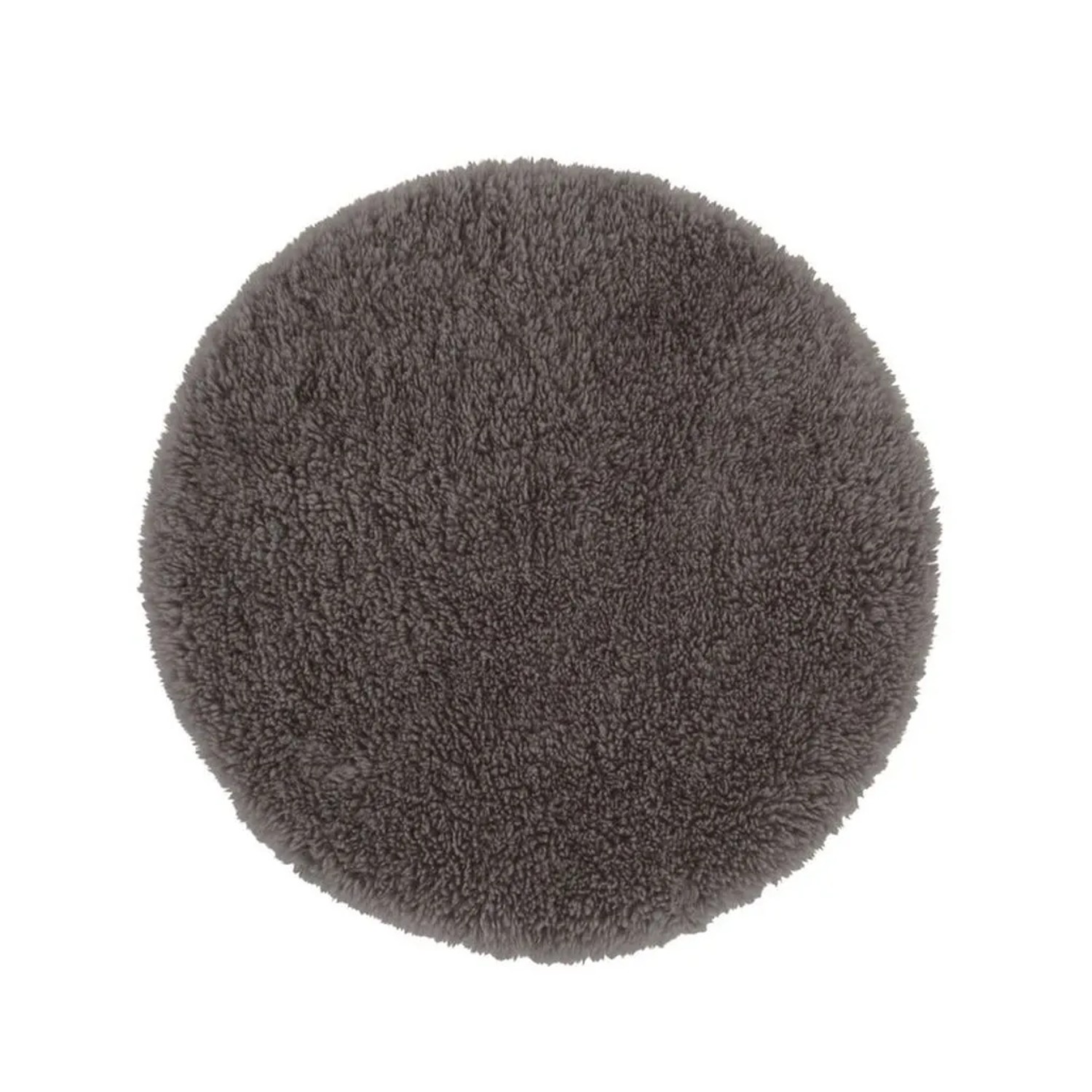 Vercai Rugs Teppich Curly Dunkelgrau 90 x 90 cm