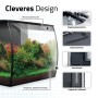 Fluval Flex 2.0 Süßwasser-Aquarienset 57l mit gebogenem Design, Pflanzen, integriertem Filter, Pumpe, Heizkanal und LED.