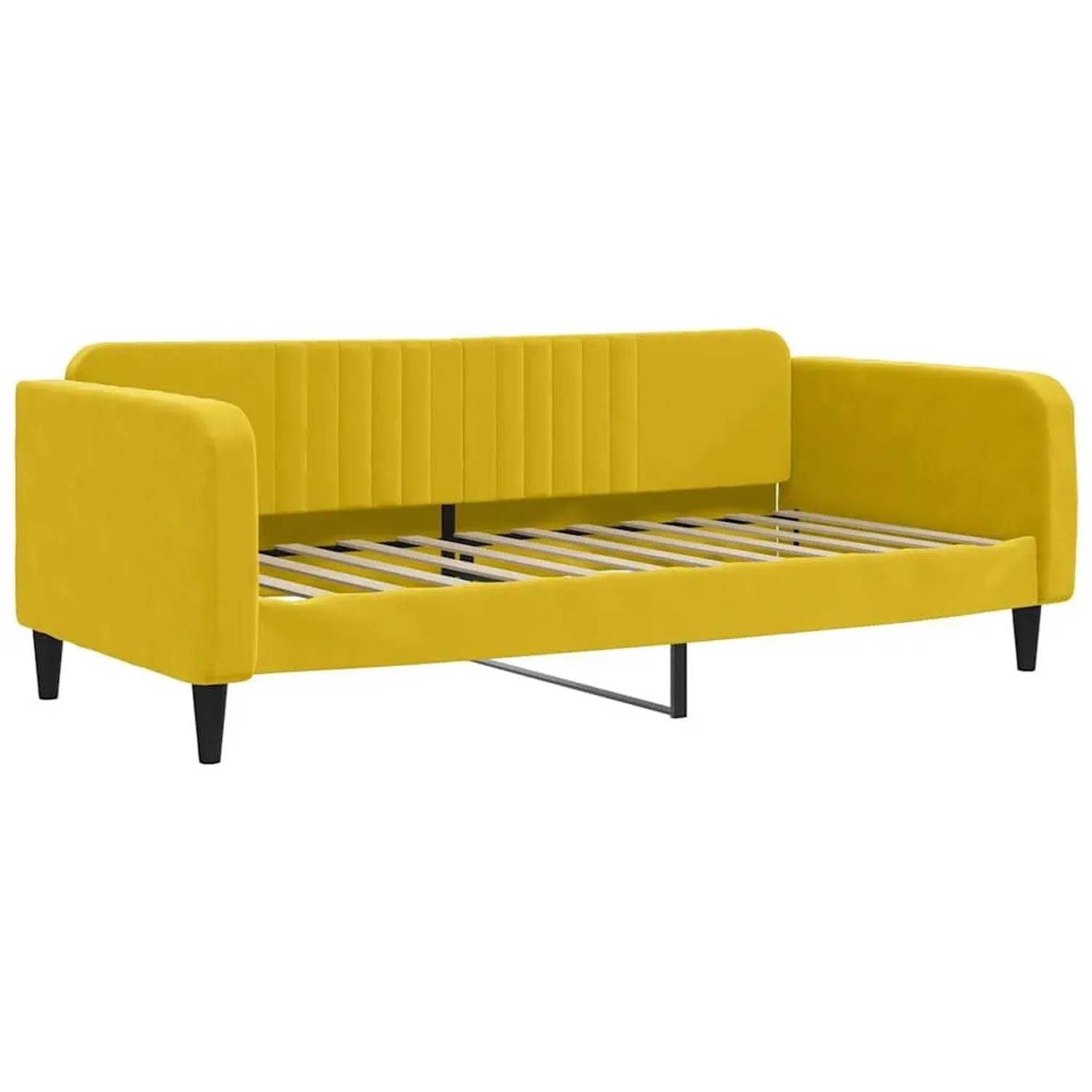 vidaXL Tagesbett Gelb 100x200 cm Samt 354098