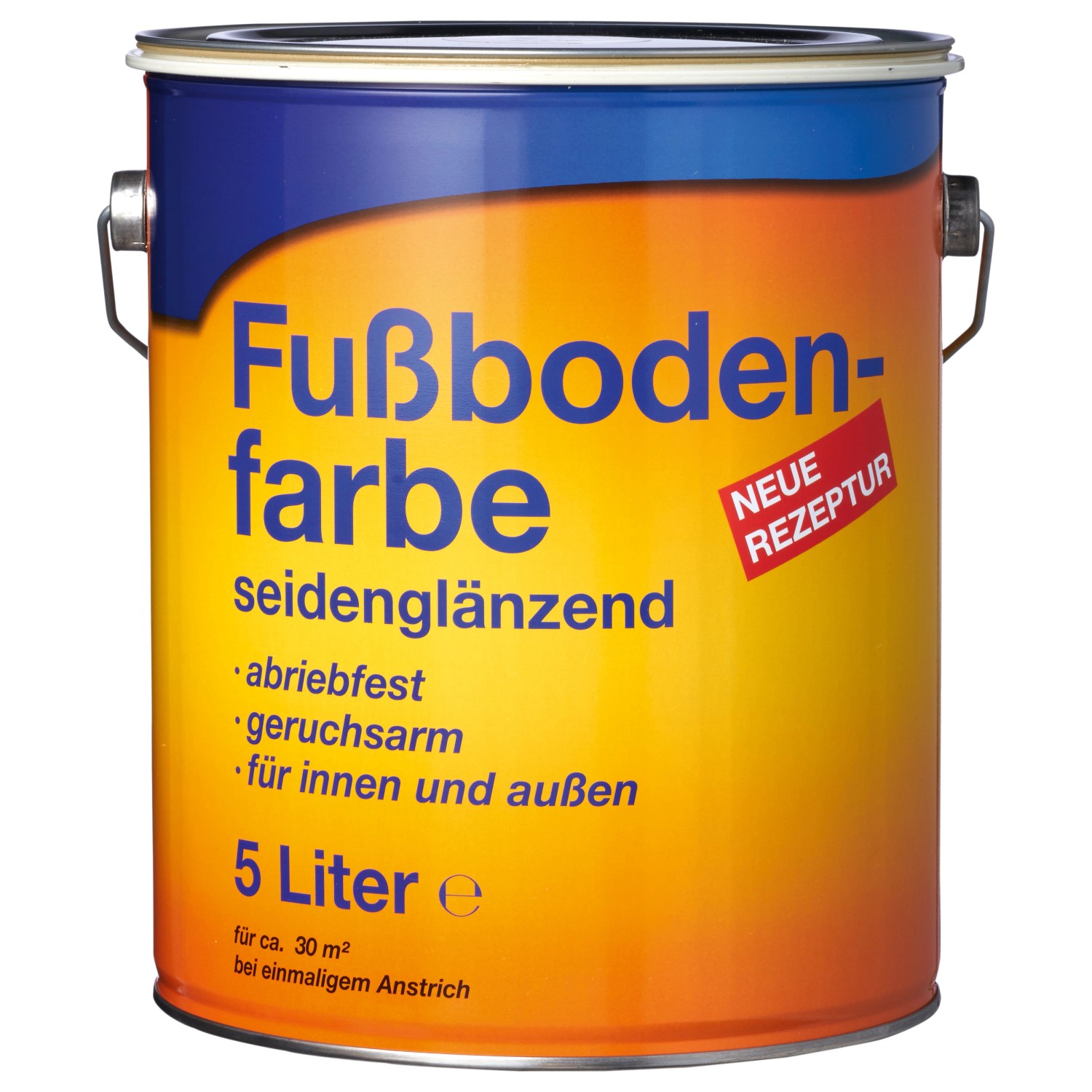 Fussbodenfarbe Seidenglänzend Hellgrau 5 l