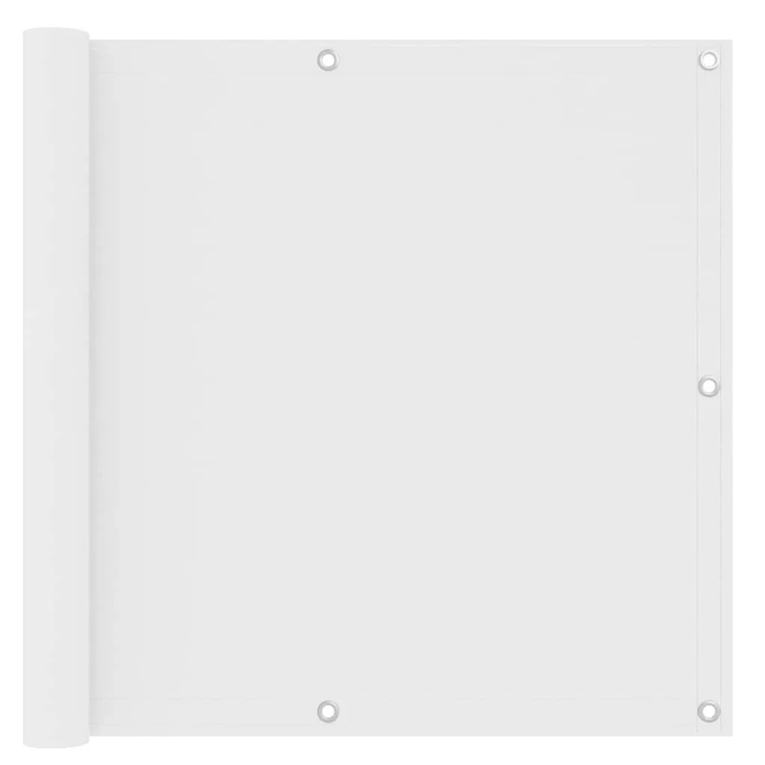 vidaXL Balkon-Sichtschutz Weiß 90x400 cm Oxford-Gewebe 134893